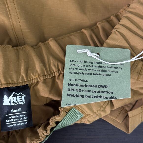 REI Trailmade Amphib Shorts Mens Small Belted Ripstop Hiking Swim UPF 50 NEW - Picture 4 of 12